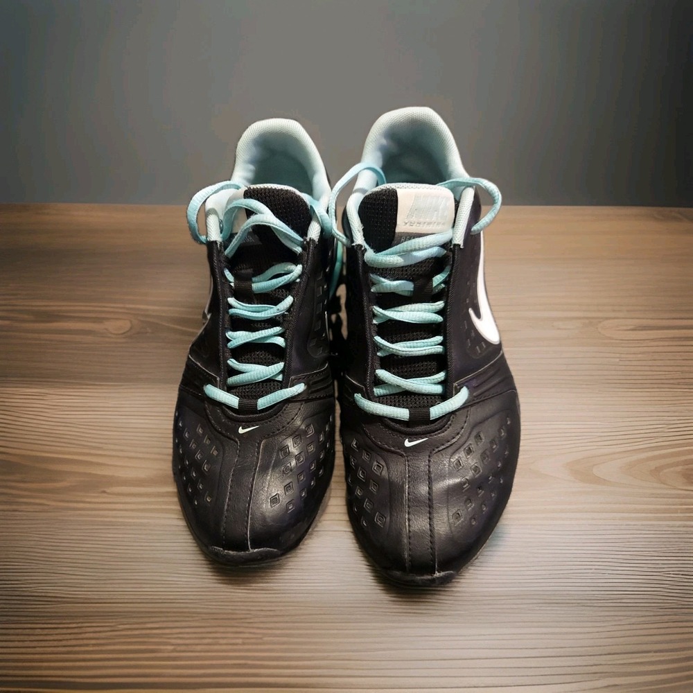 Nike Reax Rockstar Training Running Shoes Women's 7.5 Black Turquoise Sneakers